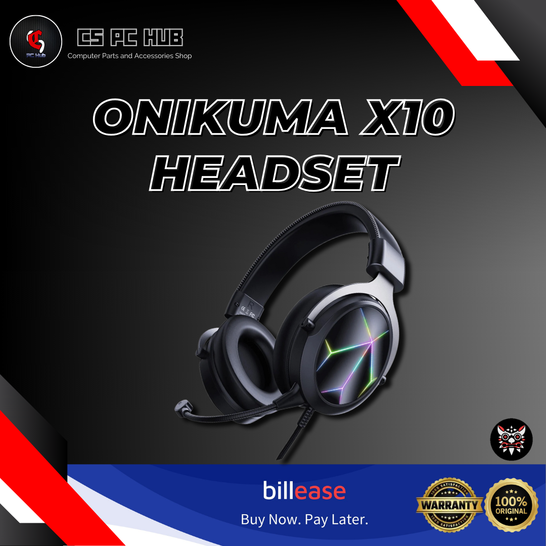 Onikuma X10 PRO RGB Noise Cancelling Detachable Microphone Gaming Headphones