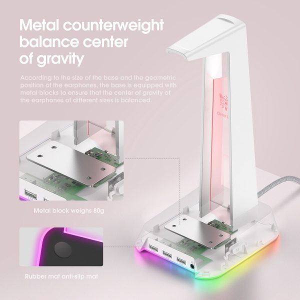 Onikuma ST-2 RGB Headset Stand - Image 8