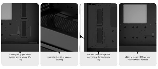 DeepCool Dazzling Pupil (Cyclops) WH Computer Case - Image 8