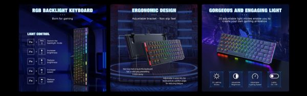 Onikuma G29 Wired Gaming Keyboard (Blue/Red Switch) - Image 5