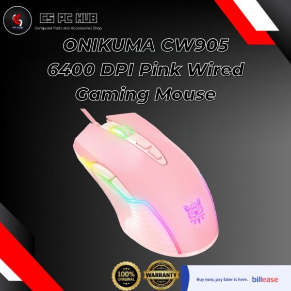 Onikuma CW905 6400 DPI Wired Gaming Mouse - Image 2