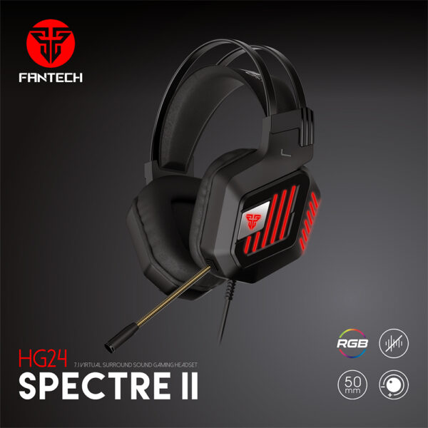 HG24 SPECTRE II BLACK Headset - Image 2
