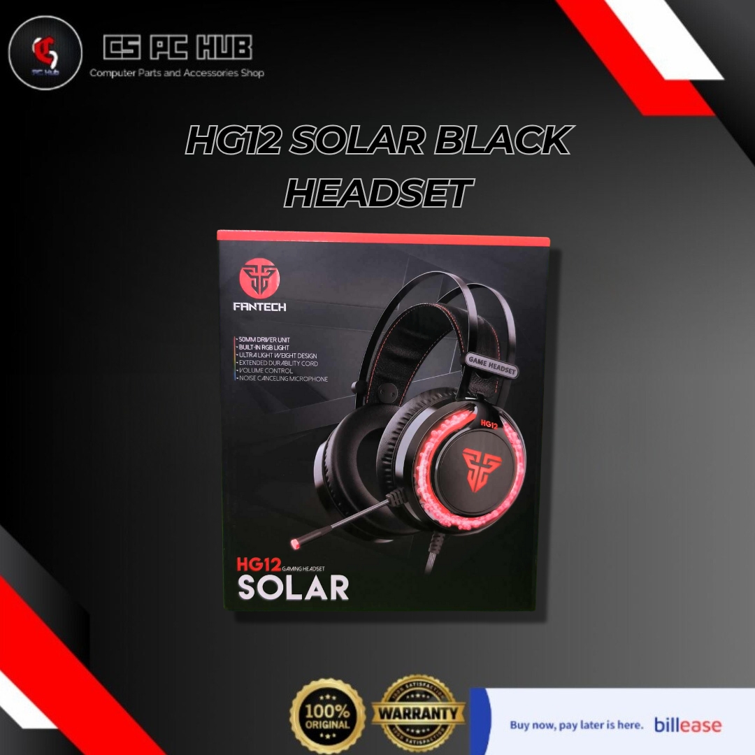 HG12 SOLAR BLACK Headset
