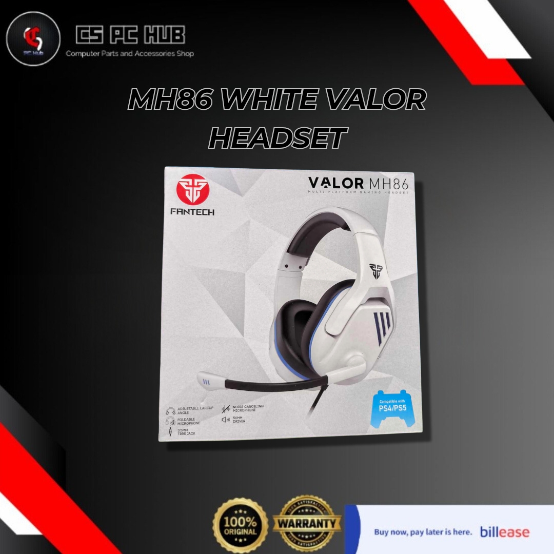 MH86 WHITE VALOR HEADSET