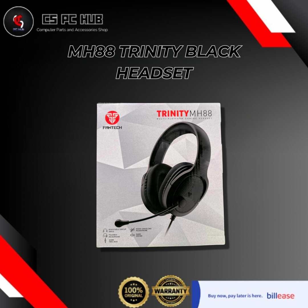 MH88 TRINITY BLACK HEADSET
